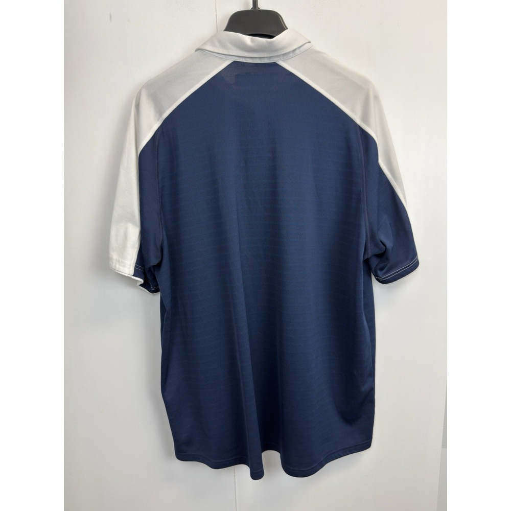 Adidas Climalite Performance Navy Blue/ White Polo ST Rebels Shirt Mens 2XL‎ - Picture 7 of 7